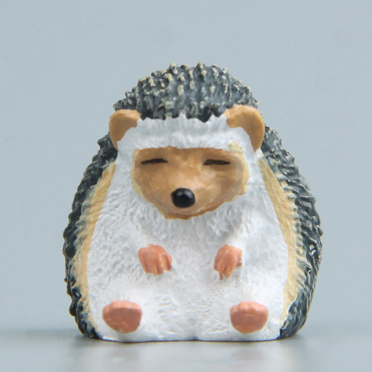 Warm Series Sitting Sleepy Zoo Figure Fridge Magnets(Hedgehog)