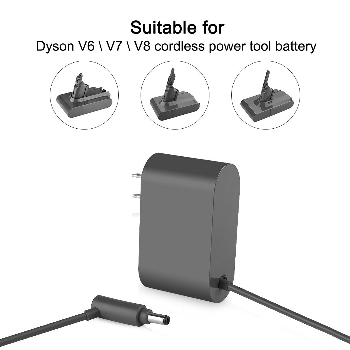 DS-6201 Vacuum Cleaner Battery Universal Charger For Dyson V6 V7 V8 DC62 SV04(US Plug)