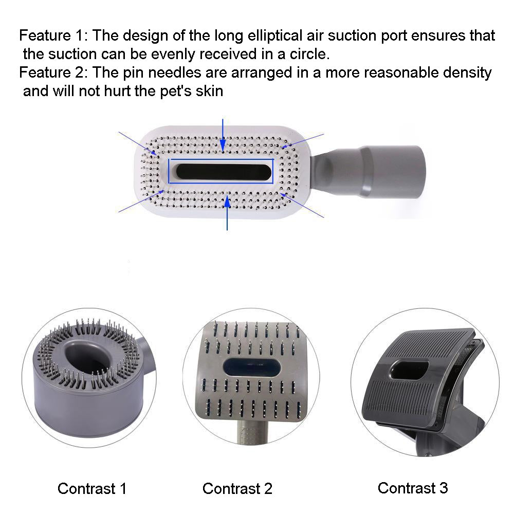 For Dyson V6 V7 V8 V9 Meile Vacuum Cleaner Pet Hair Removal Brush, Spec: Brush With V6 Adapter