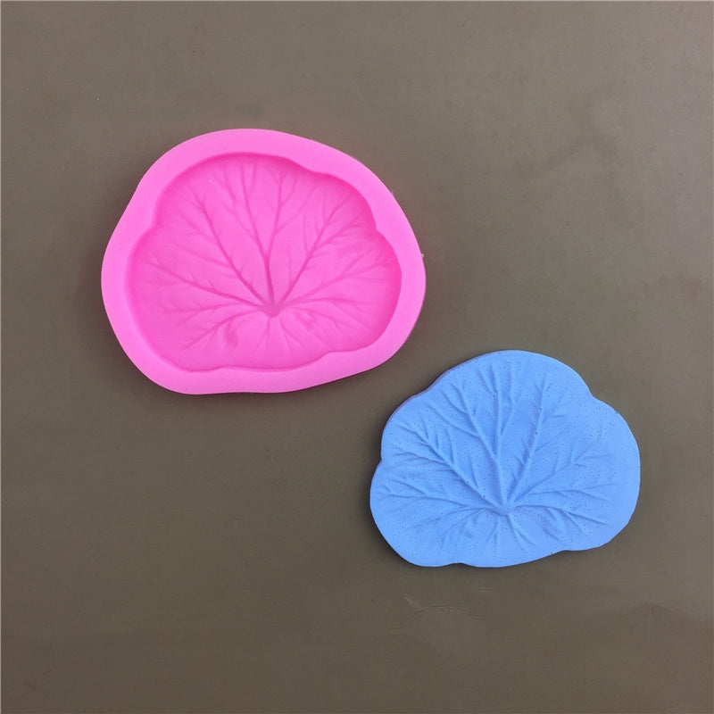 3pcs Lotus Leaf Silicone Epoxy Fondant Decoration Mold, Size: Small