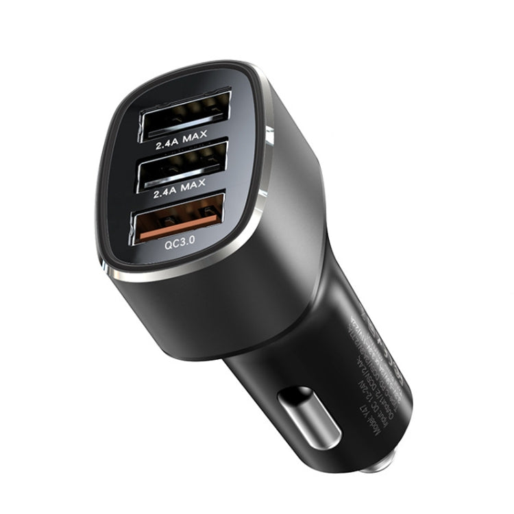 Yesido Y46 42W 3 USB Port Car Fast Charger(Black)