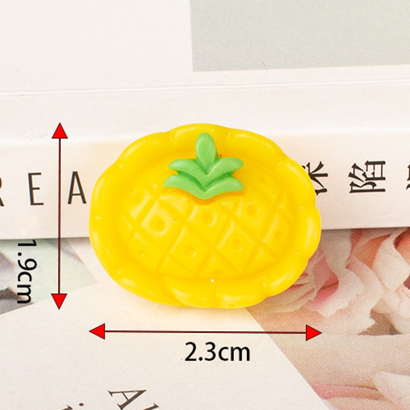 20pcs Simulation Fruit Dumplings Children Play House Toys Cell Phone Case DIY Accessories(Style Random Delivery)