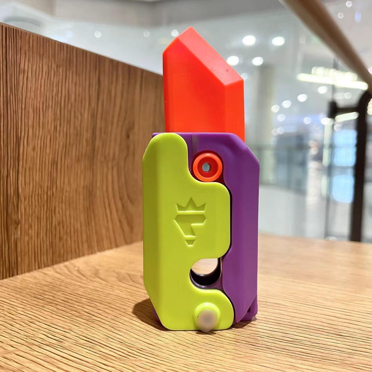 Radish Knife 3D Gravity Decompress Toy, Color Random Delivery, Style: Night Light