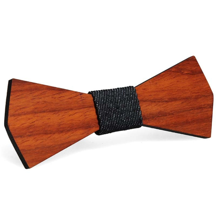 Men Ties Handmade Wooden Bow Ties, Color: Small Fan