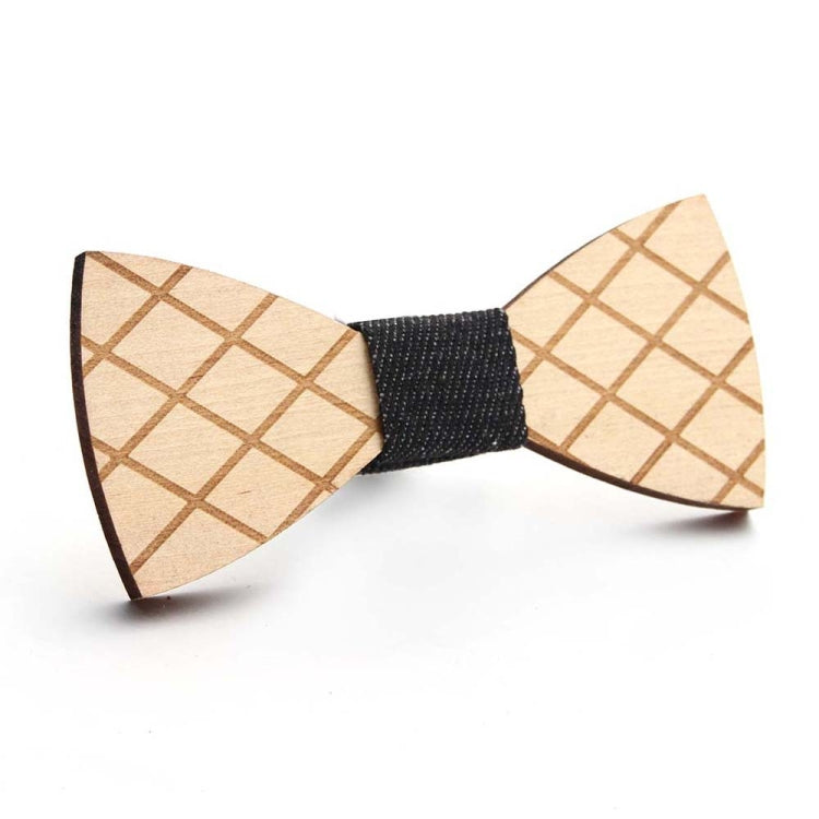 Wooden Bow Tie Men Handmade Bow Tie, Color: Large Mesh