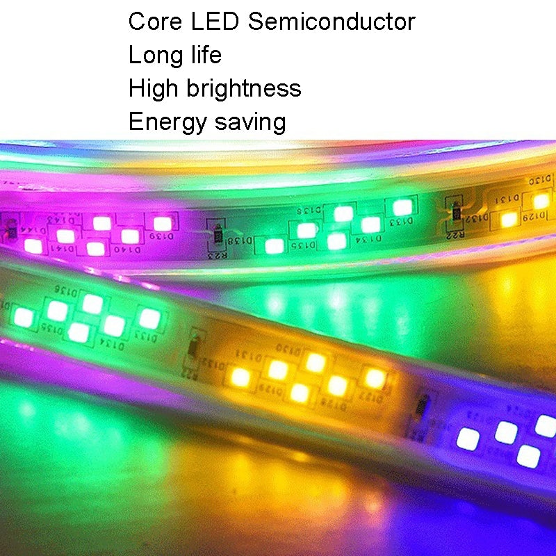 1m Waterproof Colorproof LED Strips Neon Light Bar, Style: 2835 96 Beads Horse Racing Light Strip