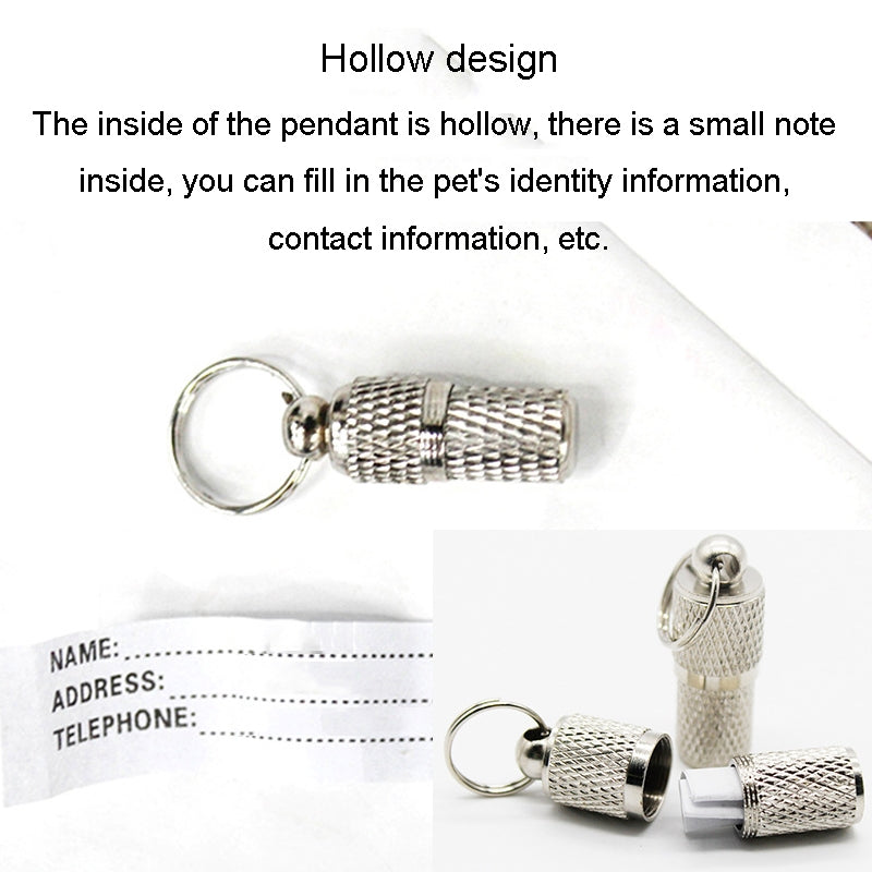 Small Pet ID Tag Pendant Dogs Cats Anti Loss Hanging