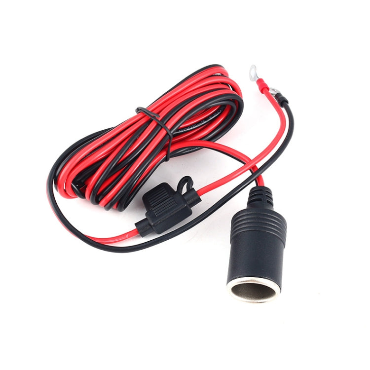 Car Cigarette Lighter Female Socket With 20A Fuse Tube, Cable Length: 1m