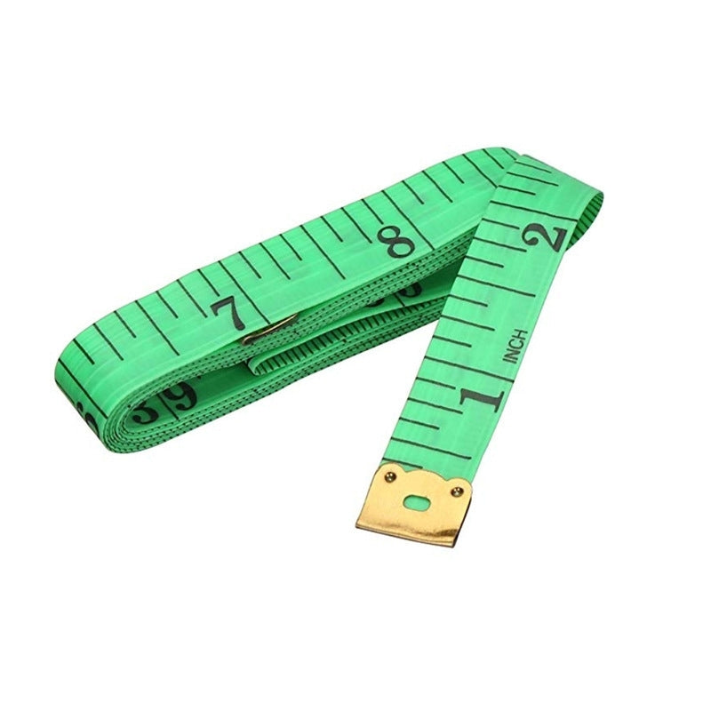 10pcs 1.5m Soft Ruler Cute Tailor Leather Ruler Centimeter Inch 2 In 1(Color Random Delivery)