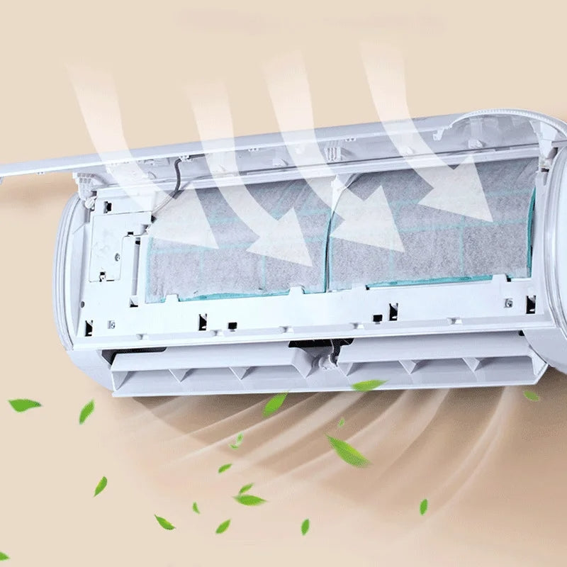 2pcs /Pack Cuttable Air Conditioner Filter Papers Anti-Dust Wind Outlet Filter Net(007b11)