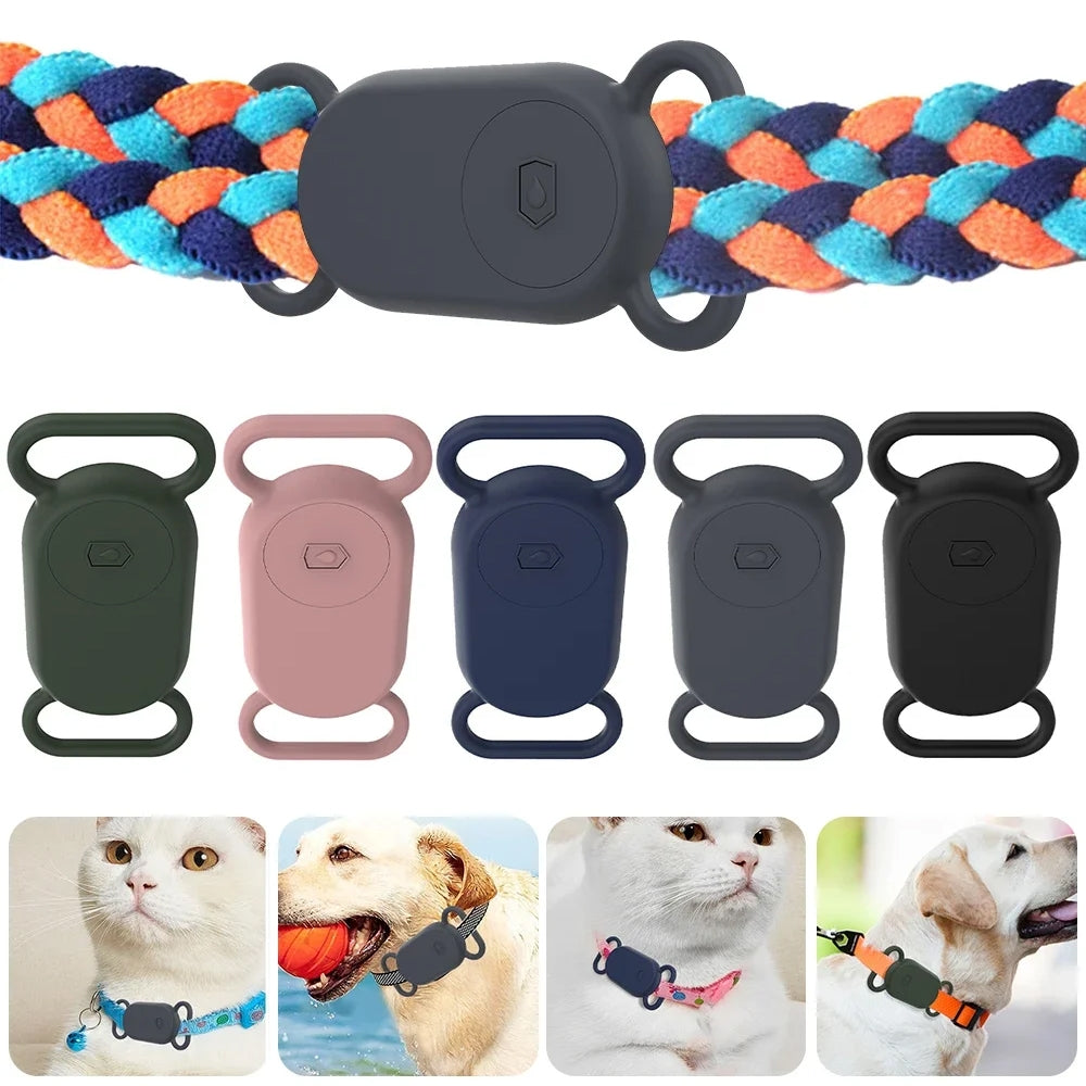 For Samsung Galaxy SmartTag 2 Pet Silicone Life Waterproof Protective Case(Pink)