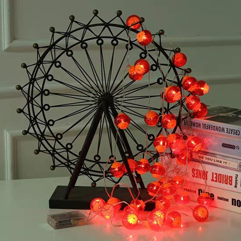 1.5m 10 Light  New Year Chinese Red Lantern LED Lights(Little Red Lantern)