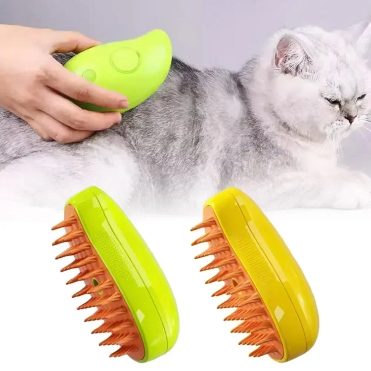 Mango Pet Electrical Spray Massage Comb Hair Removal Cleaning Grooming Brush For Cats And Dogs(Green)