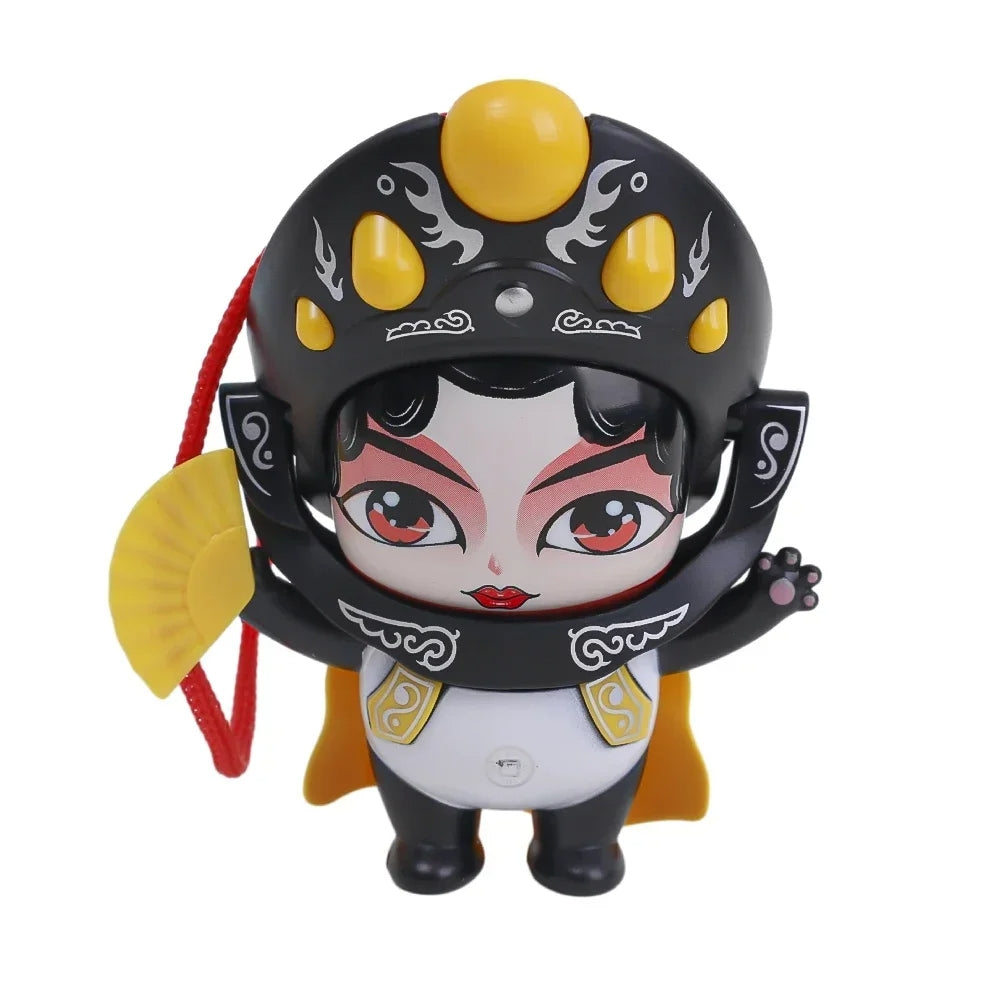 Sichuan Opera Face Chinese Style Face Change Crafts Ornament Children Toy(Red)