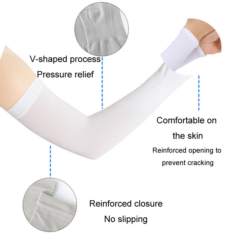 Cooling Arm Sleeve Sun UV Protection Straight Sleeve Cover Summer Outdoor Sports Cycling Travel Supplies, Size: 34g(Gray)