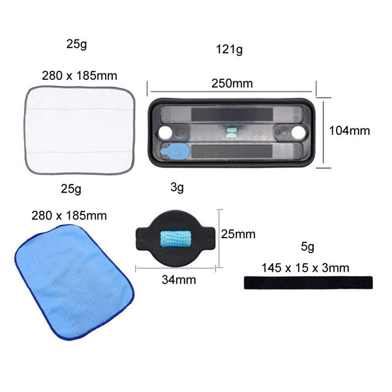 For IRobot Braava 380 / 380T / 390 / 390T Mopping Machine Equipment, Model: Tire Skin