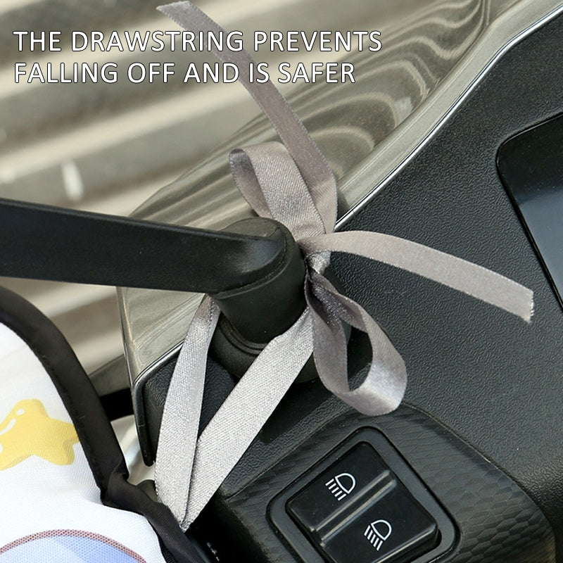 Electric Scooter Bicycle Handlebar Cover Summer Sun Protection Anti-UV Riding Gloves(Bear Girl)