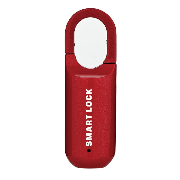 Smart USB Charging Bag Fingerprint Padlock Furniture Backpack Lock(Red)