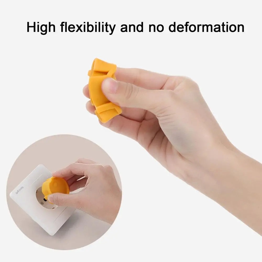 EU Plug Socket Silicone Cover Children Anti-electric Shock and Dustproof Protective Cover(Grey)