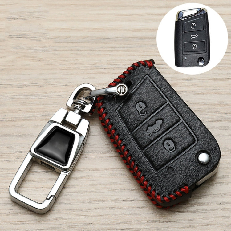 For Volkswagen Jetta Car Key Cover Multifunctional Keychain Anti-lost Number Plate(B)