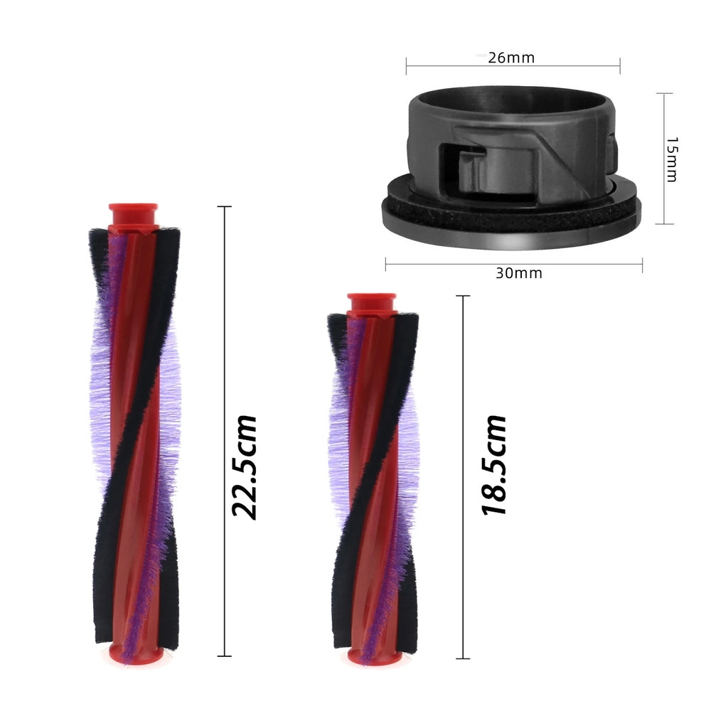 For Dyson V6 DC59 DC62 SV03 Vacuum Cleaner Brush Head Roller Bar, Spec: End Cap