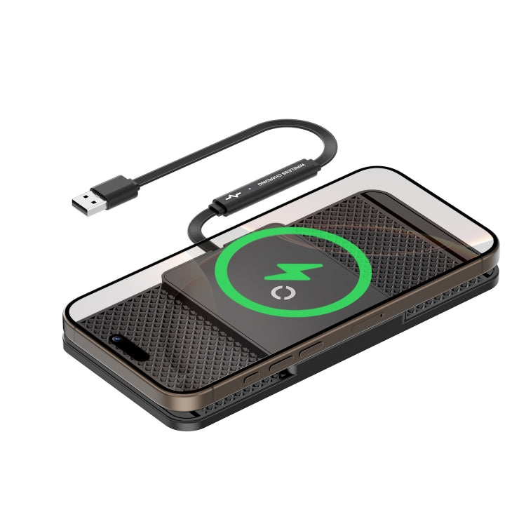 Avoid Camera Universal Car Wireless Charger Anti-slip Mat(USB Interface 0.3m)