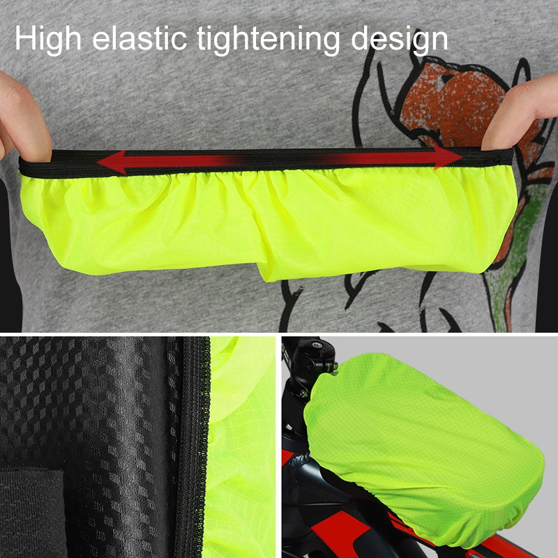 Bicycle Front Beam Cycling Bag Dust Rain Cover(Green)