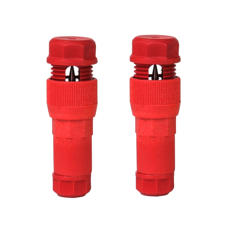 2pcs /Pack Stripping-free Thimble T-shaped Connector Downlight Wiring-free Connector(Red)