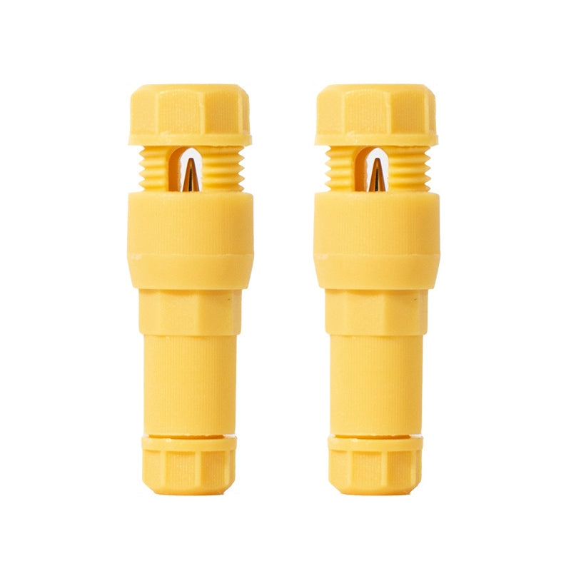 2pcs /Pack Stripping-free Thimble T-shaped Connector Downlight Wiring-free Connector(Yellow)