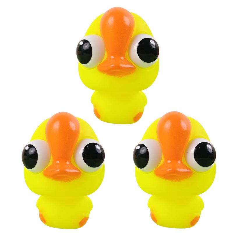 3pcs /Pack Kawaii Squeeze Eye-Popping Toys Set Cartoon Animal Decompression Toys, Style: Rabbit