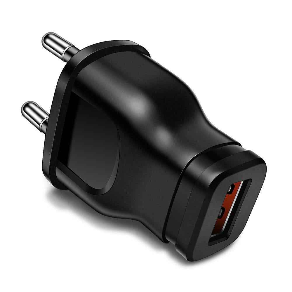 Uniqbuy For 1A 5W Single USB Port Smartphone Charger(EU Plug Black)