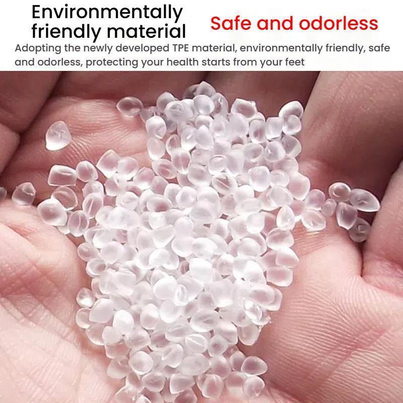 Outdoor Waterproof Non-Slip Thick Wear-Resistant Rain Shoe Covers, Size: L 37-39(White)