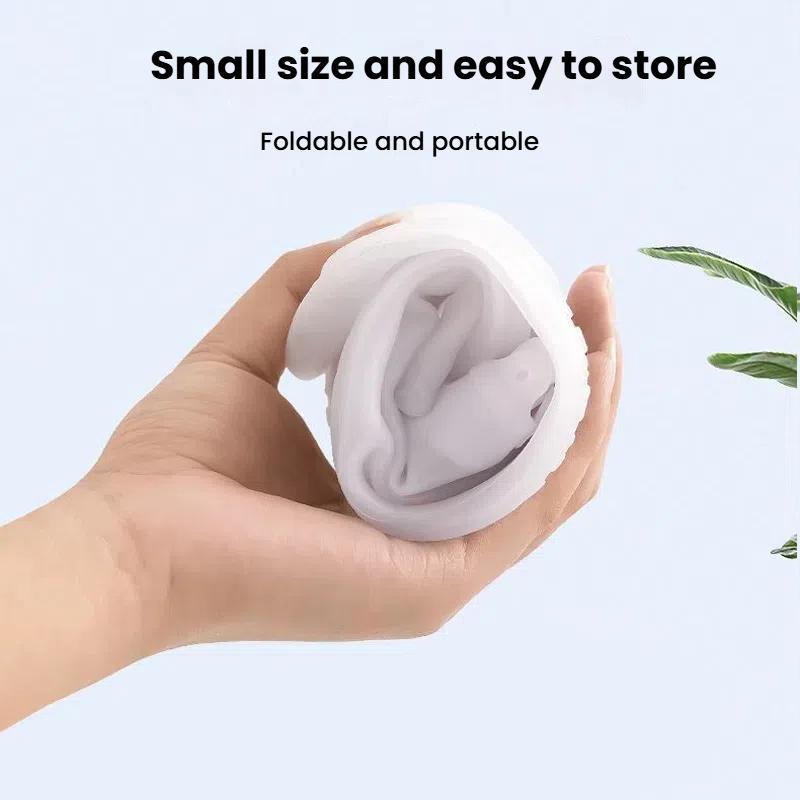 Thickened Wear-Resistant Waterproof Silicone Rain Shoe Cover, Size: S 31-33(White)