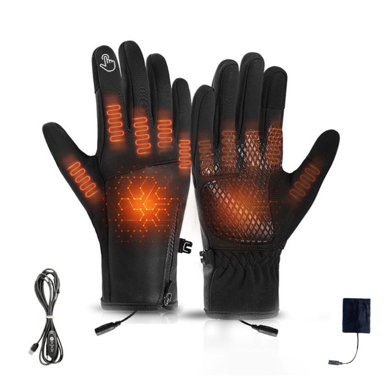 Electric Heated Gloves For Men & Women 3 Heat Settings, Cold/Windproof Winter Thermal Gloves For Outdoor Riding, Skiing, Hiking, Size: Free Size(DQX002)