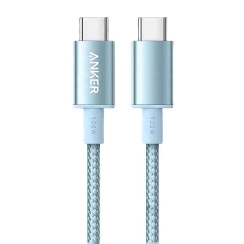 Uniqbuy For ANKER A8756 1m Braided PD100W Type-C Nylon Fast Charging Cable(Blue)