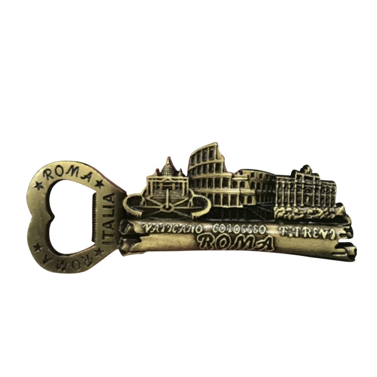 Architectural Landscape Metal Magnetic Refrigerator Stickers Home Decoration( Gladiaran Bottle Opener)