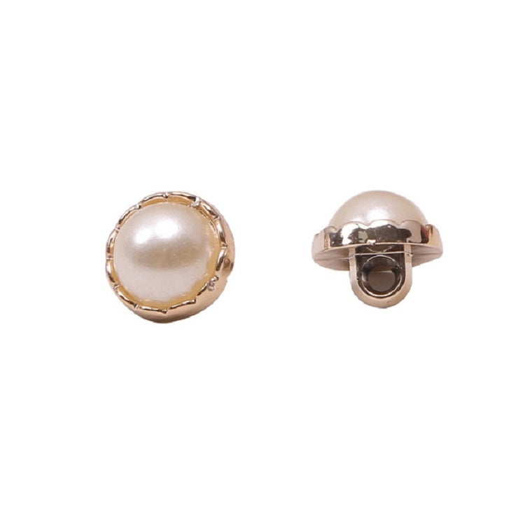 900 PCS Toothed Pearl Button Clothing Accessories, Specification:Diameter 11.5mm(White)