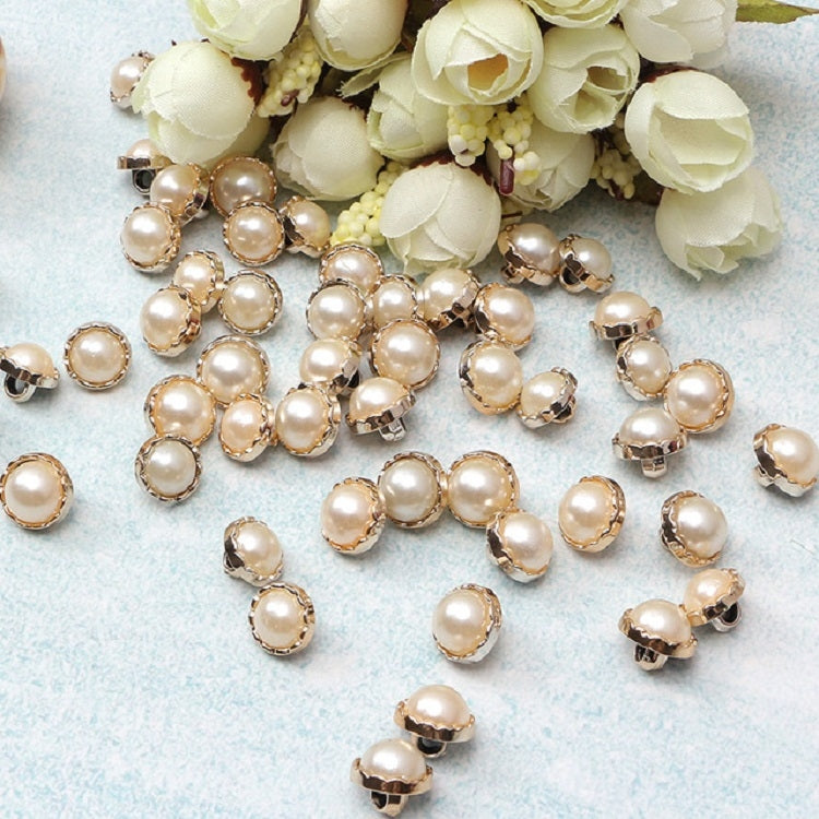 900 PCS Toothed Pearl Button Clothing Accessories, Specification:Diameter 12.5mm(White)