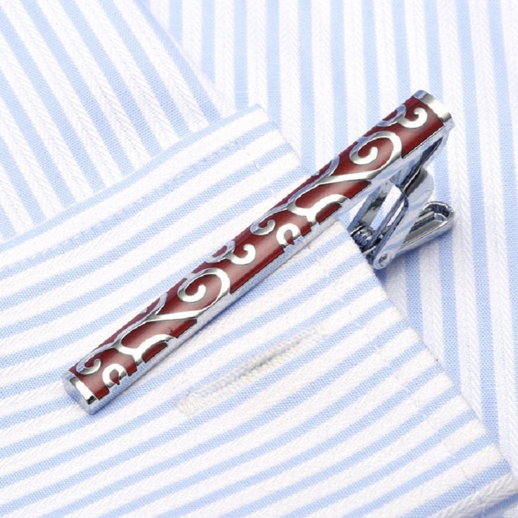 Enamel Tie Clip Clothing Accessories for Men(Silver)