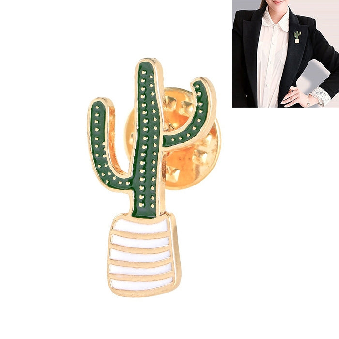 Forest Series Oil-Dripping Brooch(Cactus)