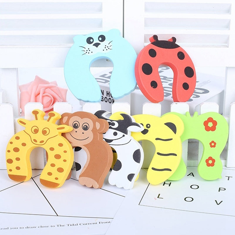 Baby Proofing Door Stoppers Finger Safety Guard Holder Lock Safety Guard Finger Protect Toy For Baby Random Color Delivery 2 pcs