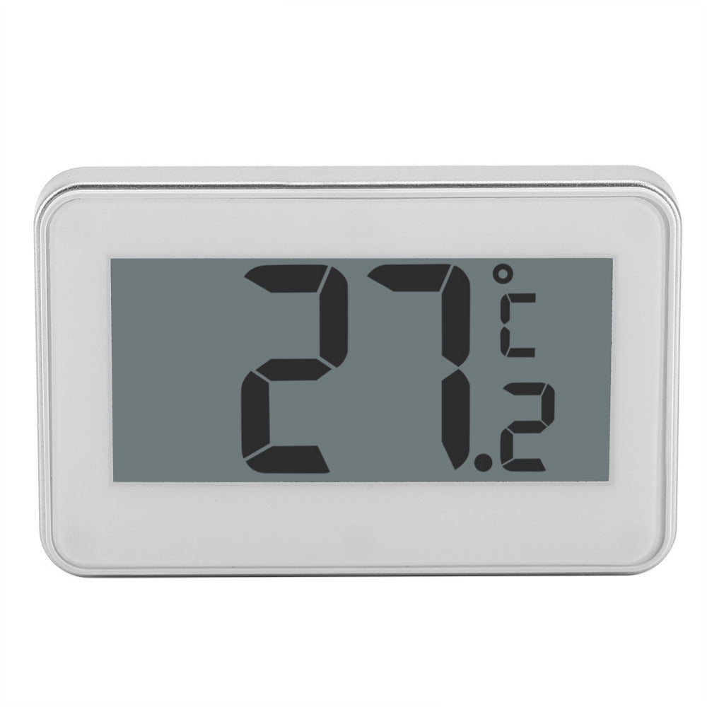 Large LCD Refrigerator Thermometer with Adjustable Stand  Magnet Digital Thermometer(White)