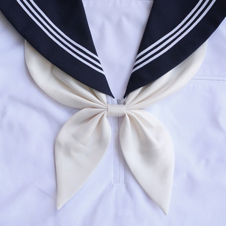 White Women Polyester Silk Goldfish Knot Professional Bow Tie