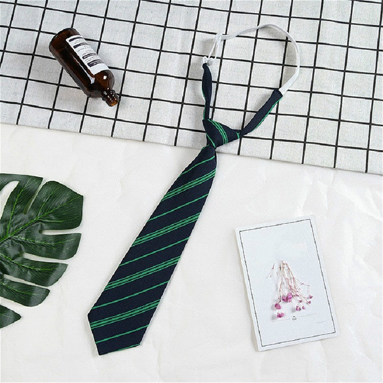 Lattice Stripe Pattern Cotton Short Rubber Band Bow Tie Clothing Accessories(A1712 Green)