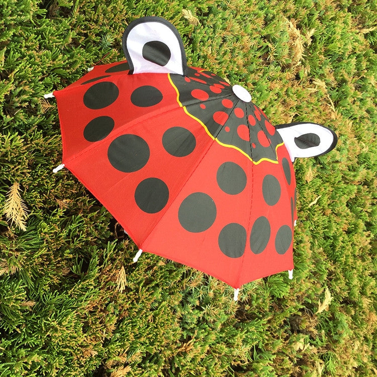 Cute Cartoon Children Umbrella Creative Long Handle Animal Umbrella(Rose Red)