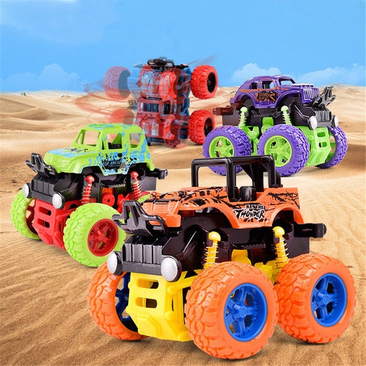 Children Inertial Four-wheel Drive Off-road Vehicle Simulation Car Toy, Random Style and Color Delivery
