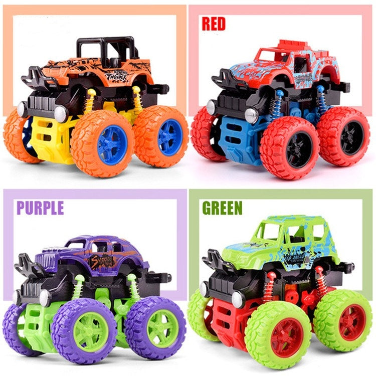 Children Inertial Four-wheel Drive Off-road Vehicle Simulation Car Toy, Random Style and Color Delivery