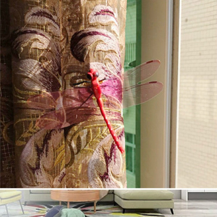 4 PCS/Set Simulation Dragonfly Magnetic Refrigerator Stickers Home Wall Garden Decoration(Pin)