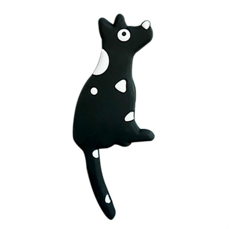 Cartoon Cute Dog Tail Refrigerator Magnet Sticker Refrigerator Decoration Small Objects(Black)