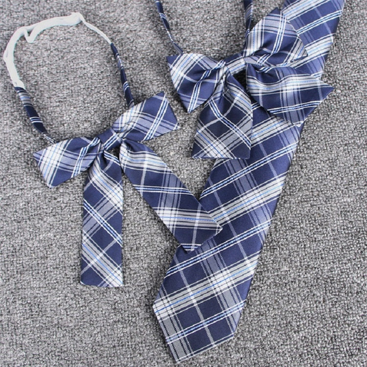 Jacquard Plaid College-style Uniform Bow Tie Necktie Clothing Accessories, Style:Collar Flower